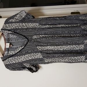 Black and White Floral Dress